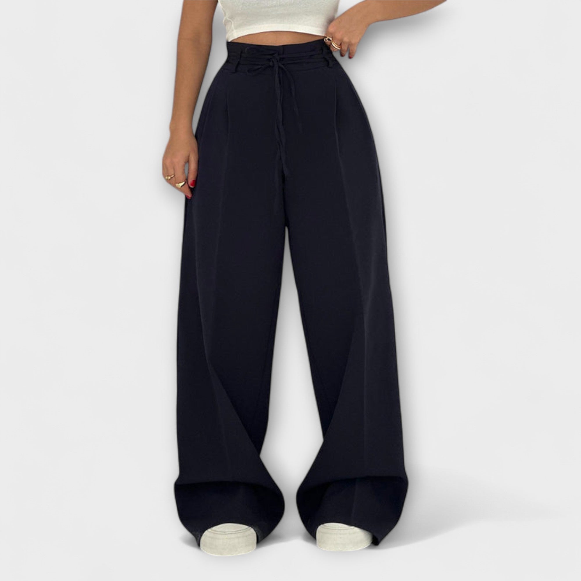 JILL™ | VOLNOČASOVÉ KALHOTY SE ŠŇŮRKOU