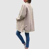 Mia - Klasický oversized kabát s knoflíky