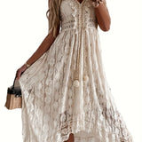 Glam | maxi šaty s výstřihem