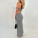 Flora | crop top a maxi sukně set