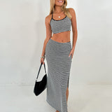 Flora | crop top a maxi sukně set