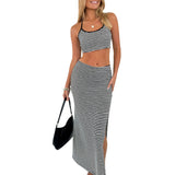 Flora | crop top a maxi sukně set