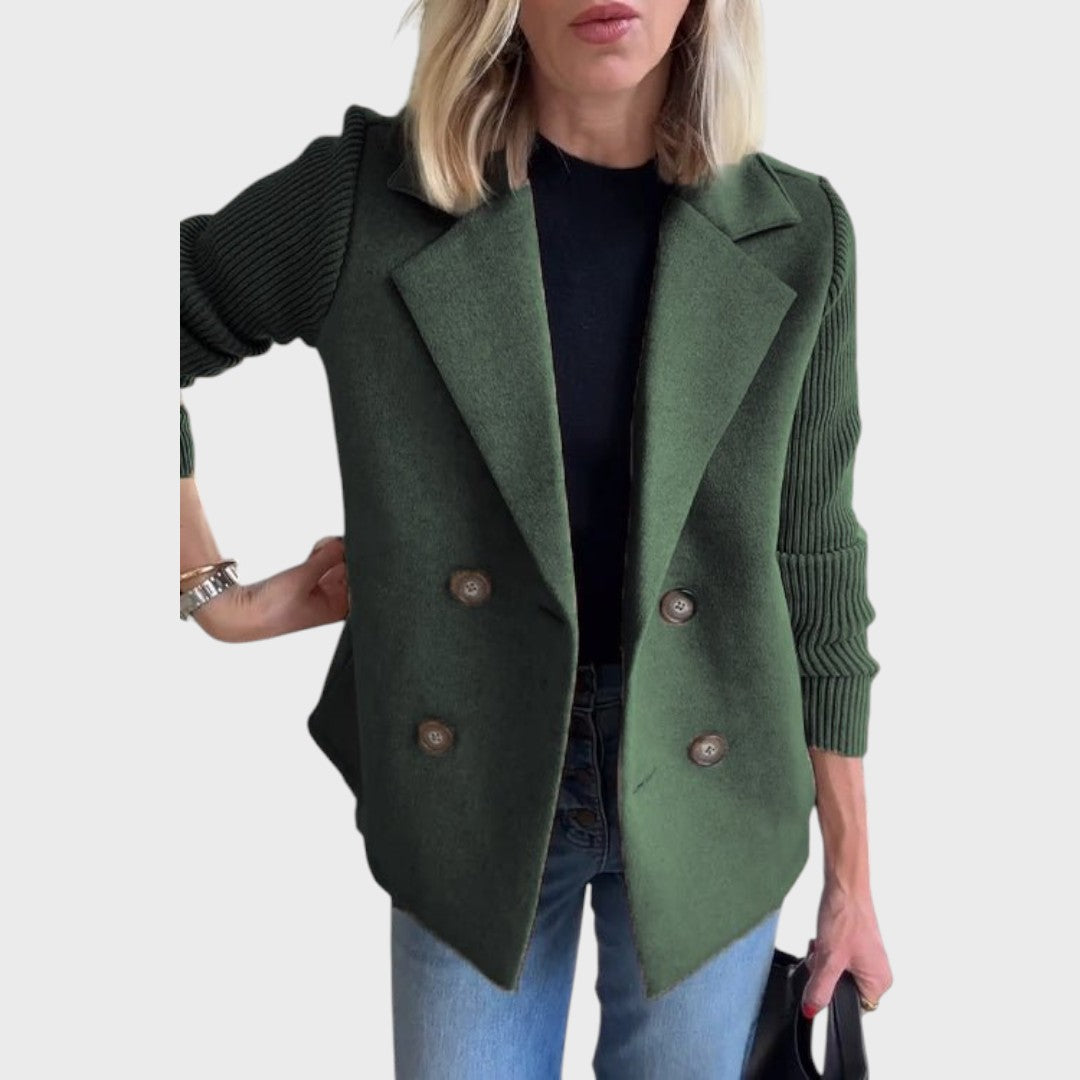Emma | Elegantní blazer s úpletem na rukávech