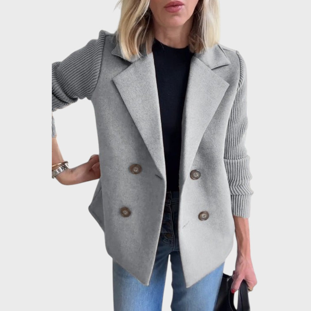 Emma | Elegantní blazer s úpletem na rukávech