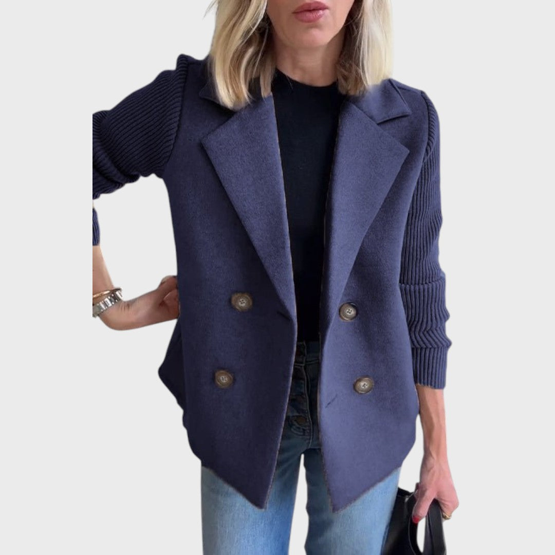 Emma | Elegantní blazer s úpletem na rukávech