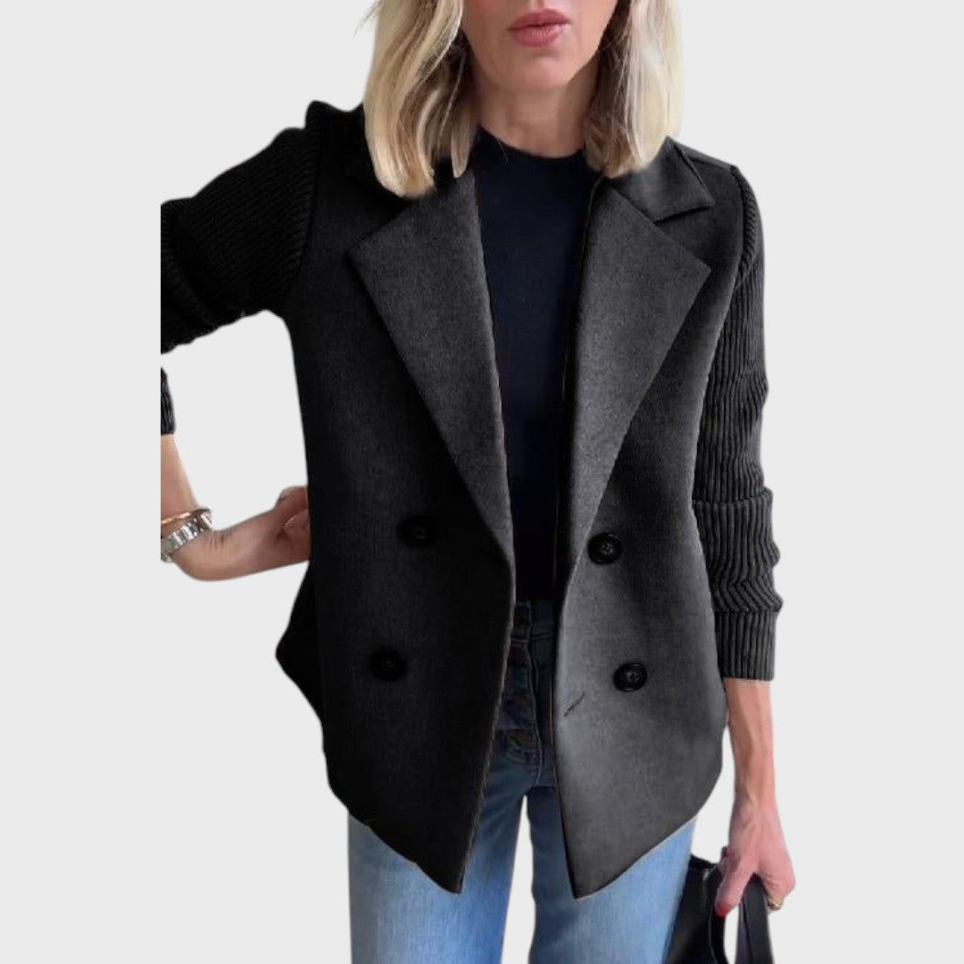 Emma | Elegantní blazer s úpletem na rukávech