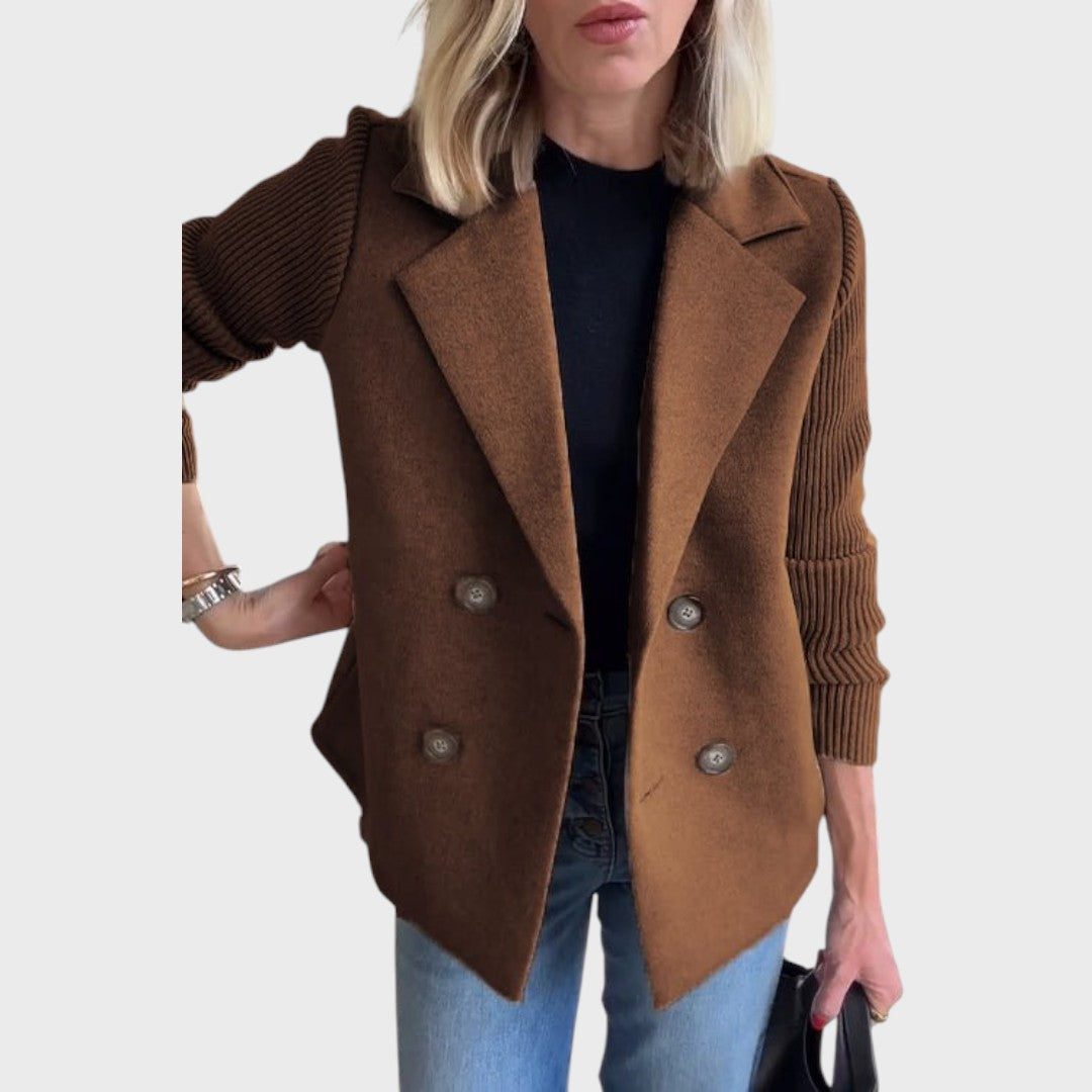 Emma | Elegantní blazer s úpletem na rukávech