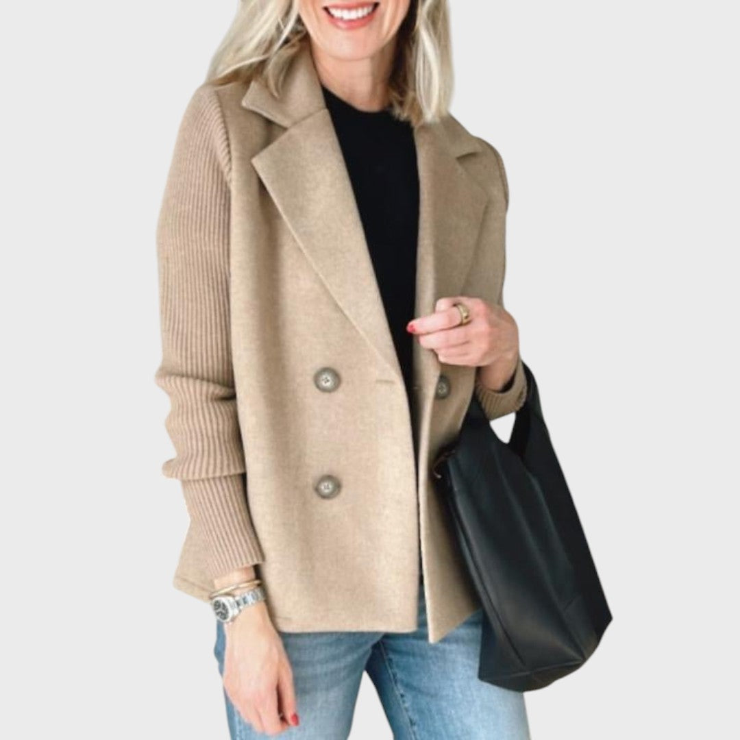Emma | Elegantní blazer s úpletem na rukávech
