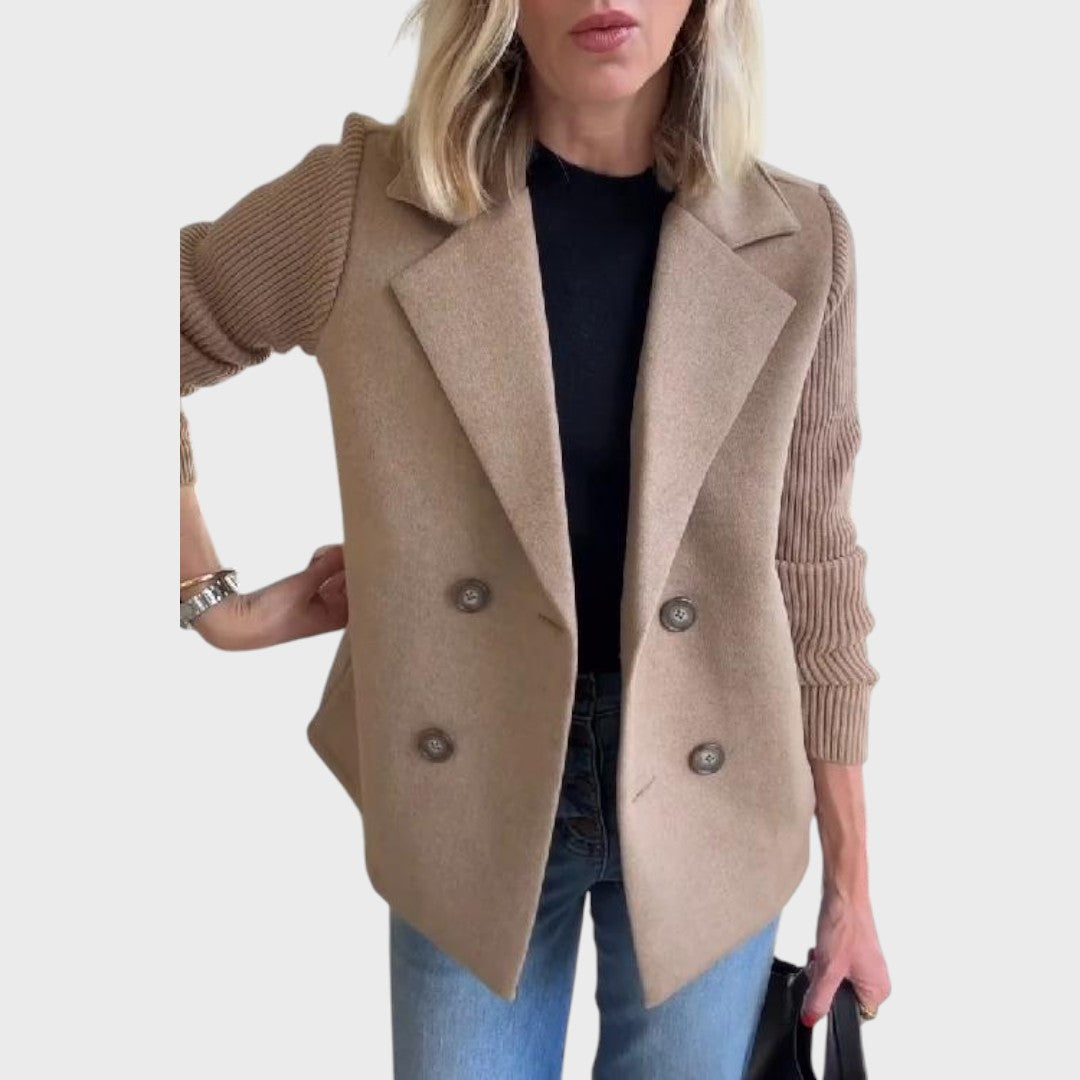 Emma | Elegantní blazer s úpletem na rukávech