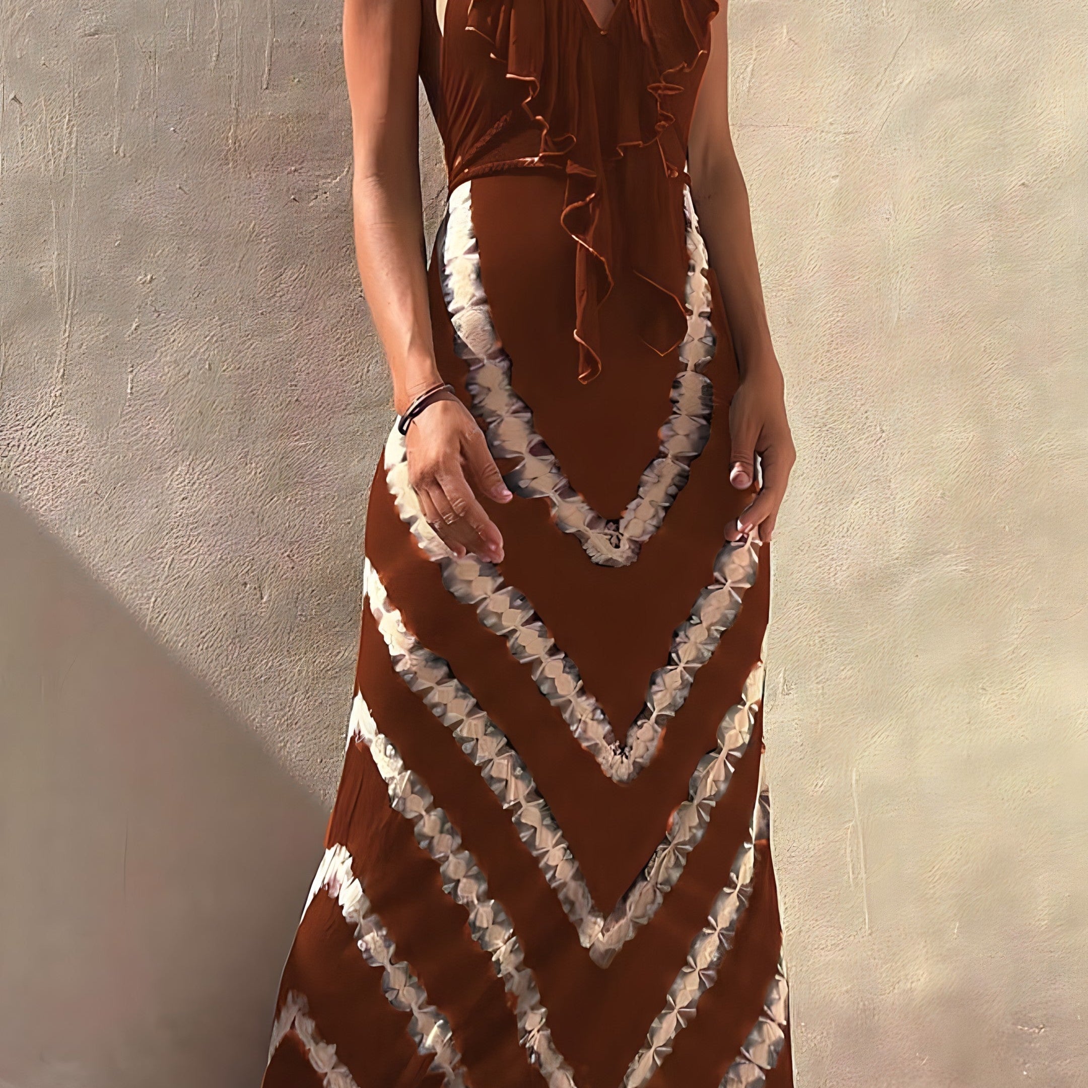 Velvet | Bez rukávů maxi šaty