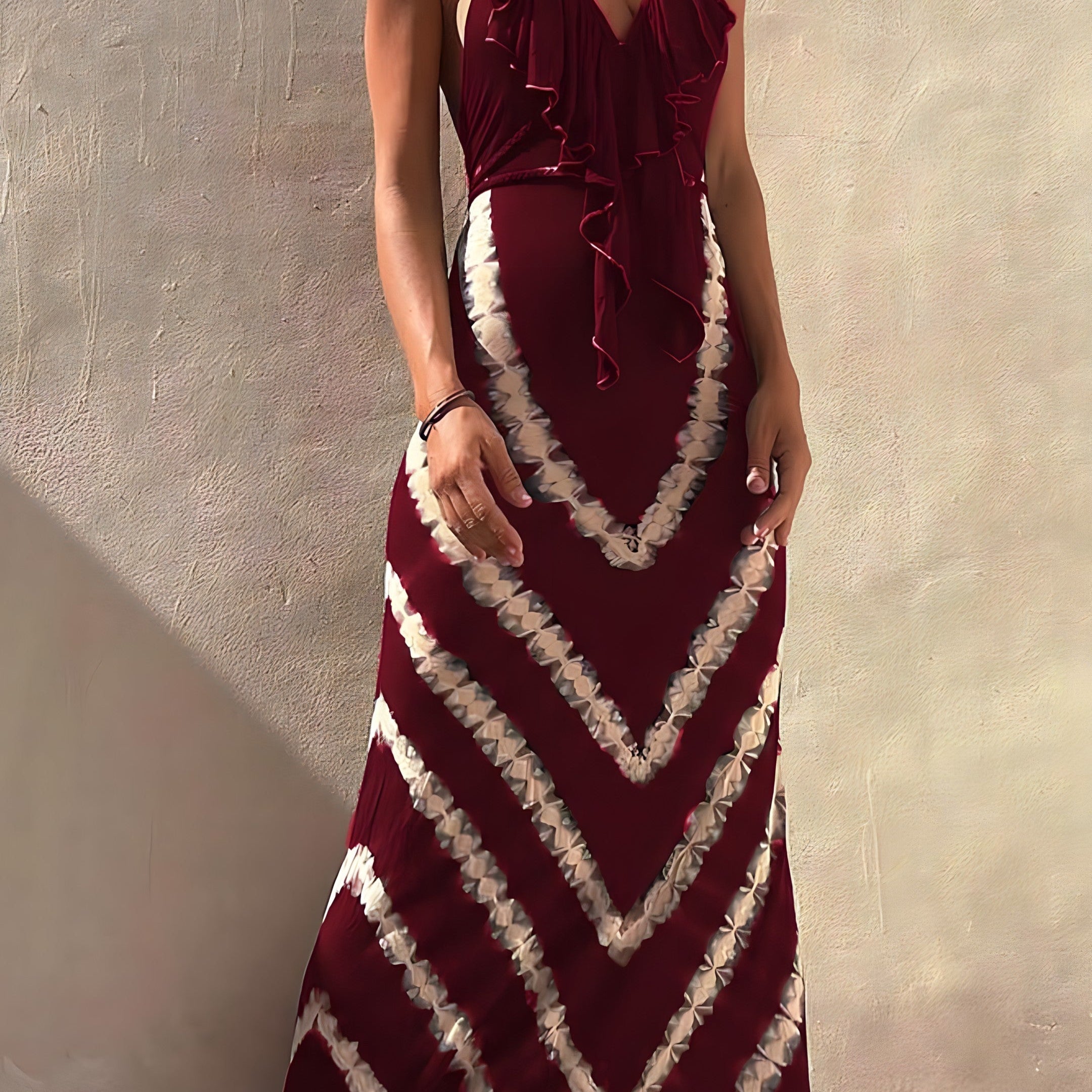 Velvet | Bez rukávů maxi šaty