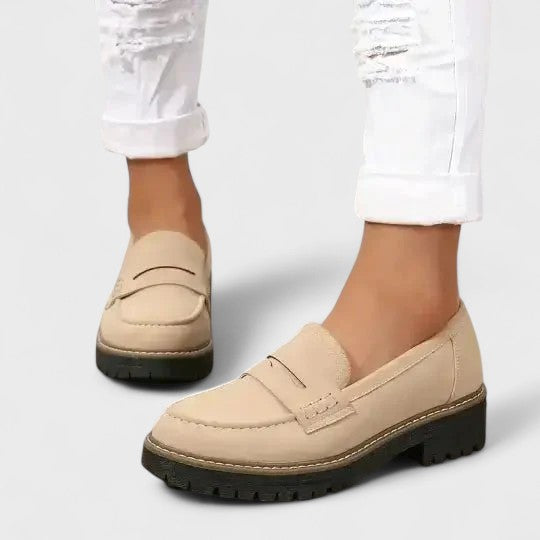 Danika | Pohodlné hrubé loafers boty