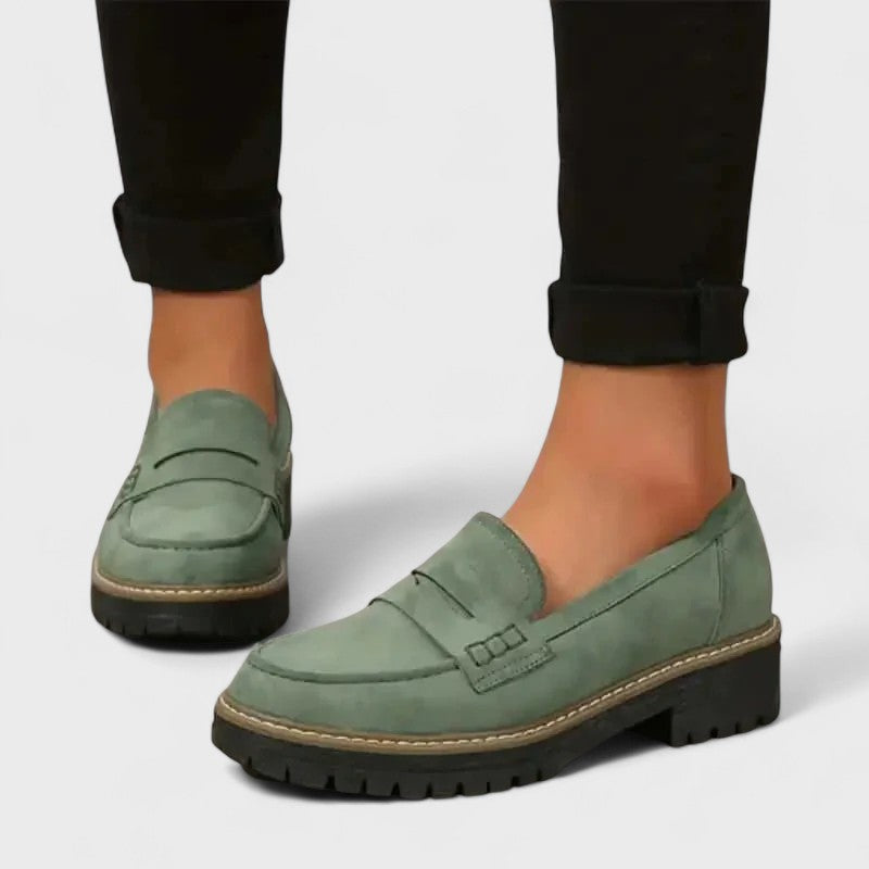 Danika | Pohodlné hrubé loafers boty