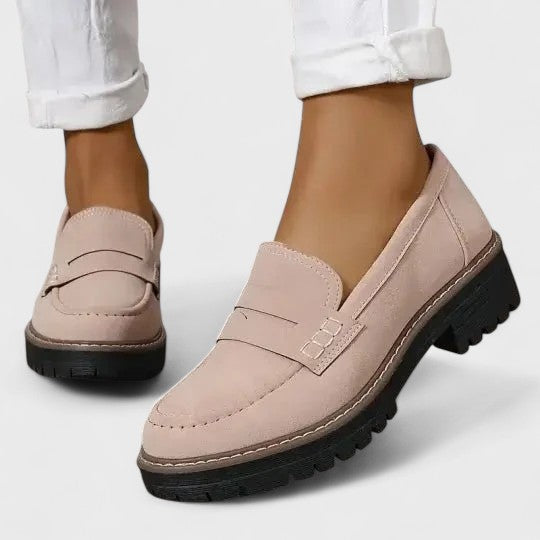 Danika | Pohodlné hrubé loafers boty