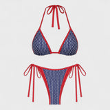 SORAIA |  Puntíkové bikiny s uzlem