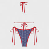 SORAIA |  Puntíkové bikiny s uzlem