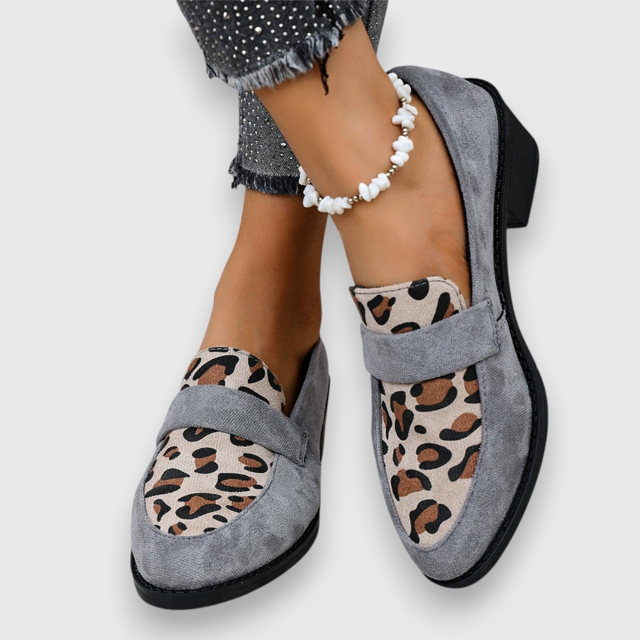 ROMY™ | stylové loafers s leopardím vzorem