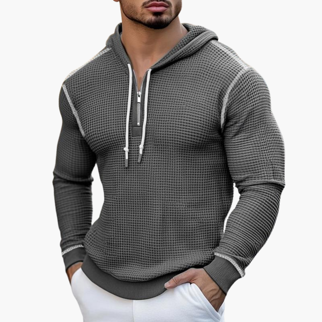 RAINER™ | STYLOVÁ WAFFLOVÁ MIKINA S KAPUCÍ