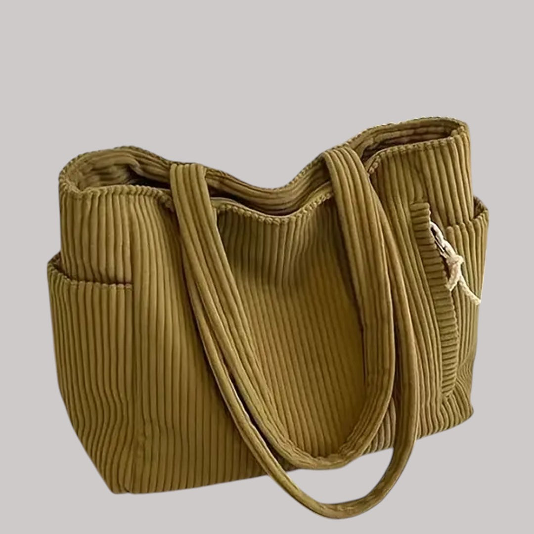 Tilda™ | Stylová žebrovaná taška s provázkem