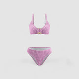 VIOLA |  Sametové bikiny se sarongem – 3ks
