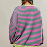 Mana | Pruhovaný oversize svetr