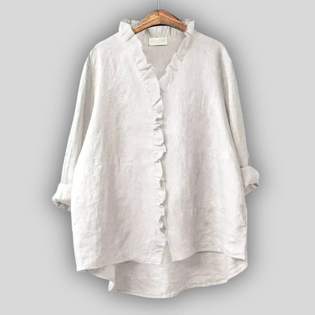 Lněná halenka s přírodním elegance