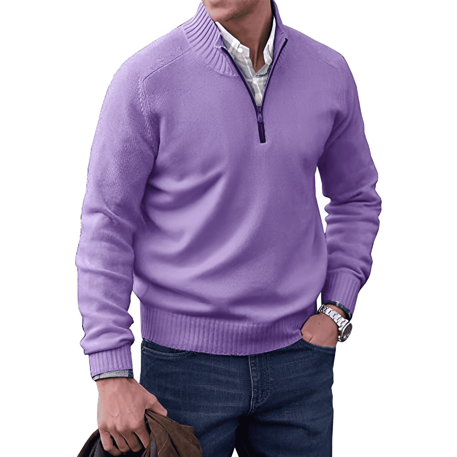 JONES™ | ELEGANTNÍ SVETR SE ZIPEM