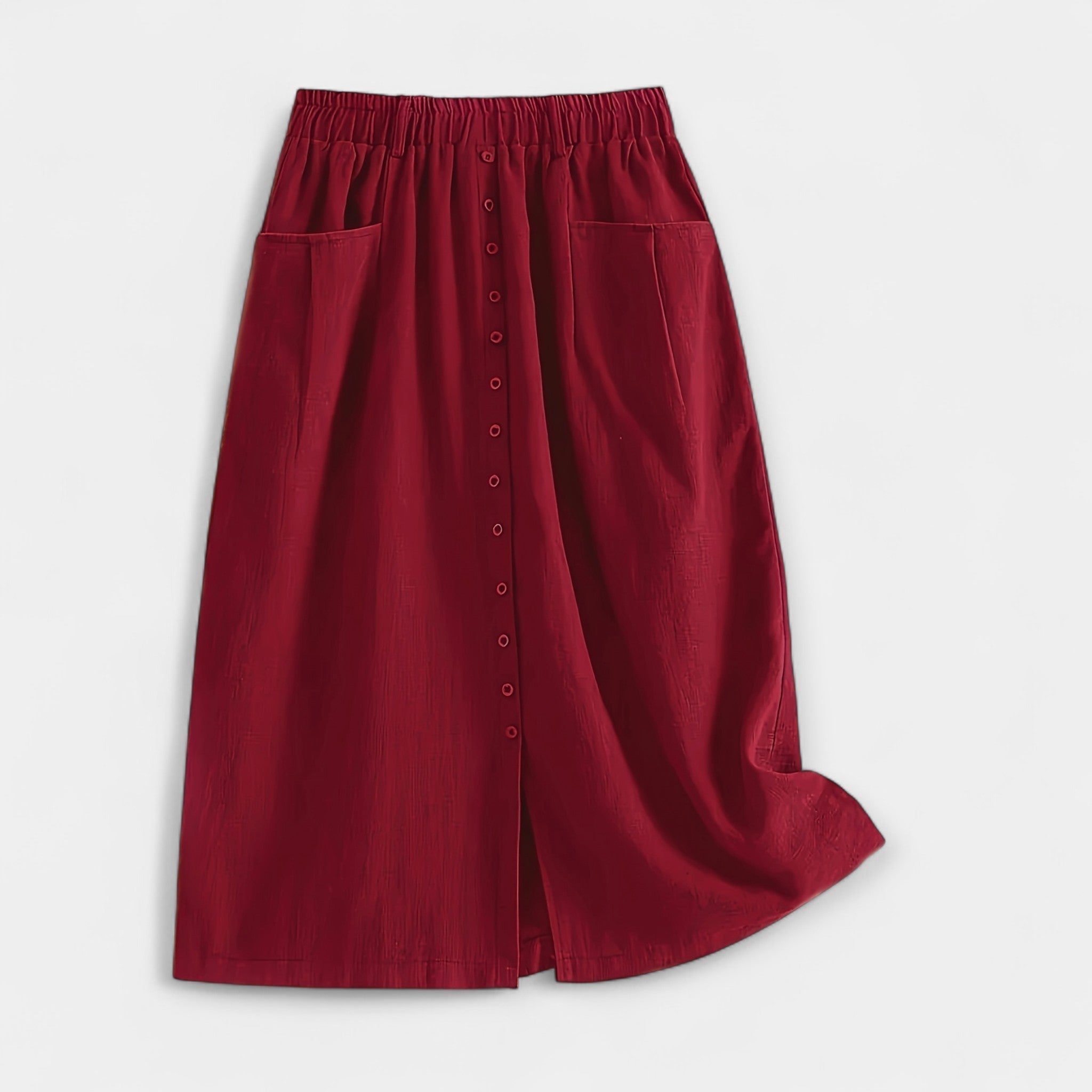 Střední délka sukně s vintage motivem