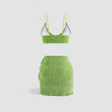 VIOLA |  Sametové bikiny se sarongem – 3ks