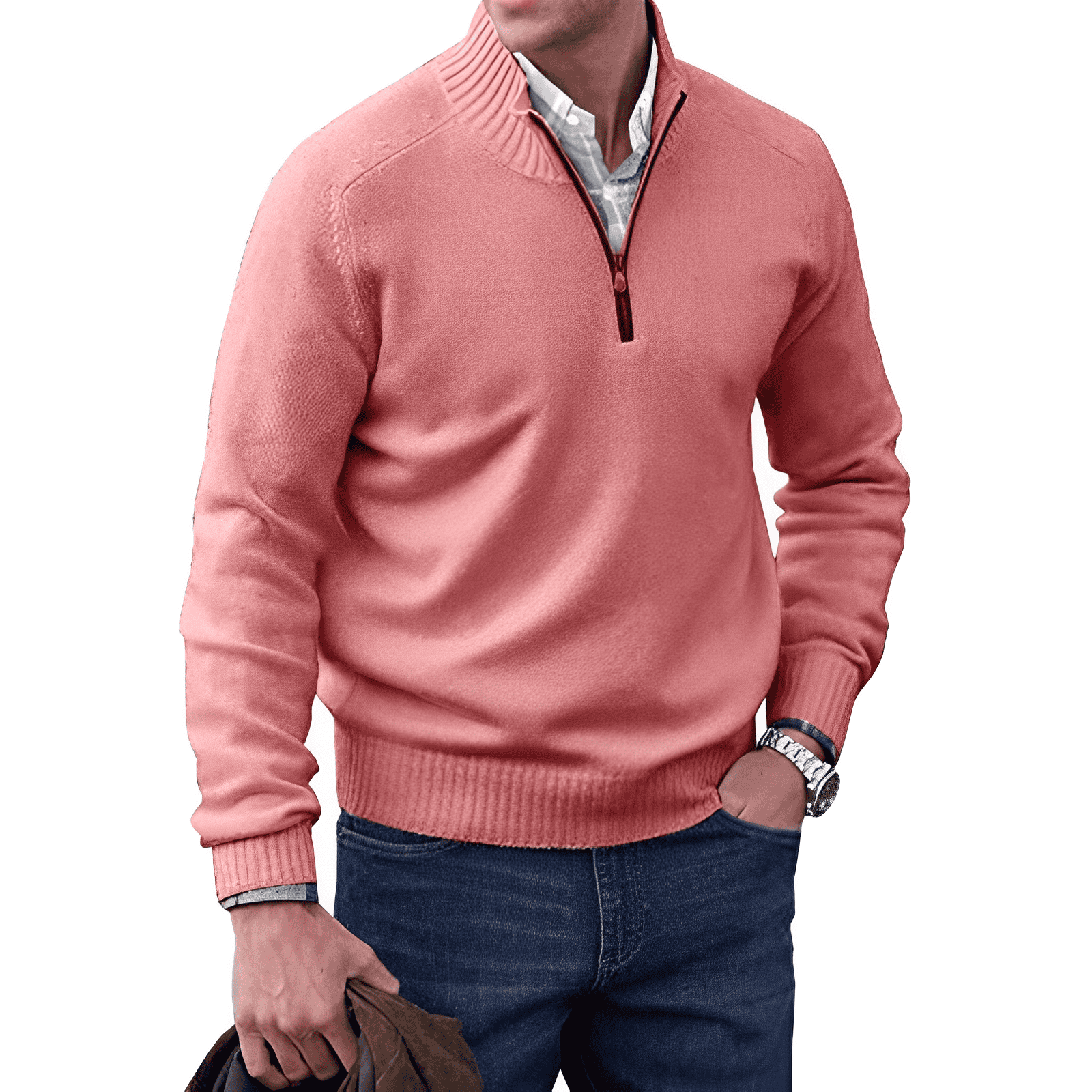 JONES™ | ELEGANTNÍ SVETR SE ZIPEM