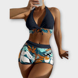 TOUTATIS™ | Vysoce páskové bikini set s halter výstřihem