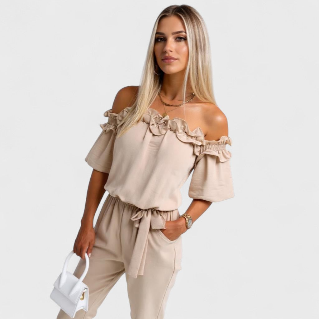 CAMILA™ | Elegantní šaty na ramínka s volánkem