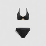 VIOLA |  Sametové bikiny se sarongem – 3ks