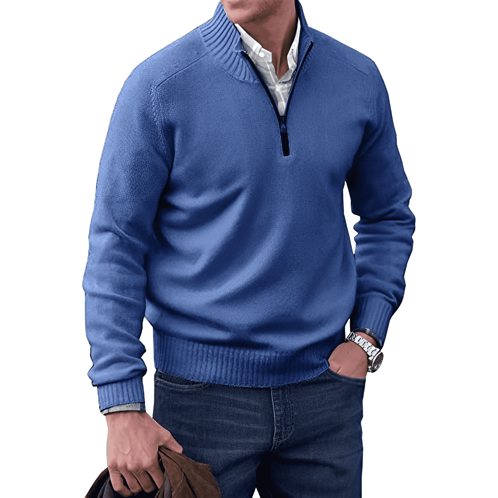 JONES™ | ELEGANTNÍ SVETR SE ZIPEM