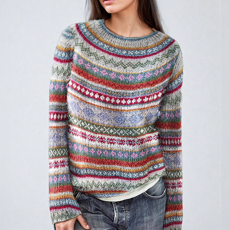 Anna | Klasický Fair Isle svetřík