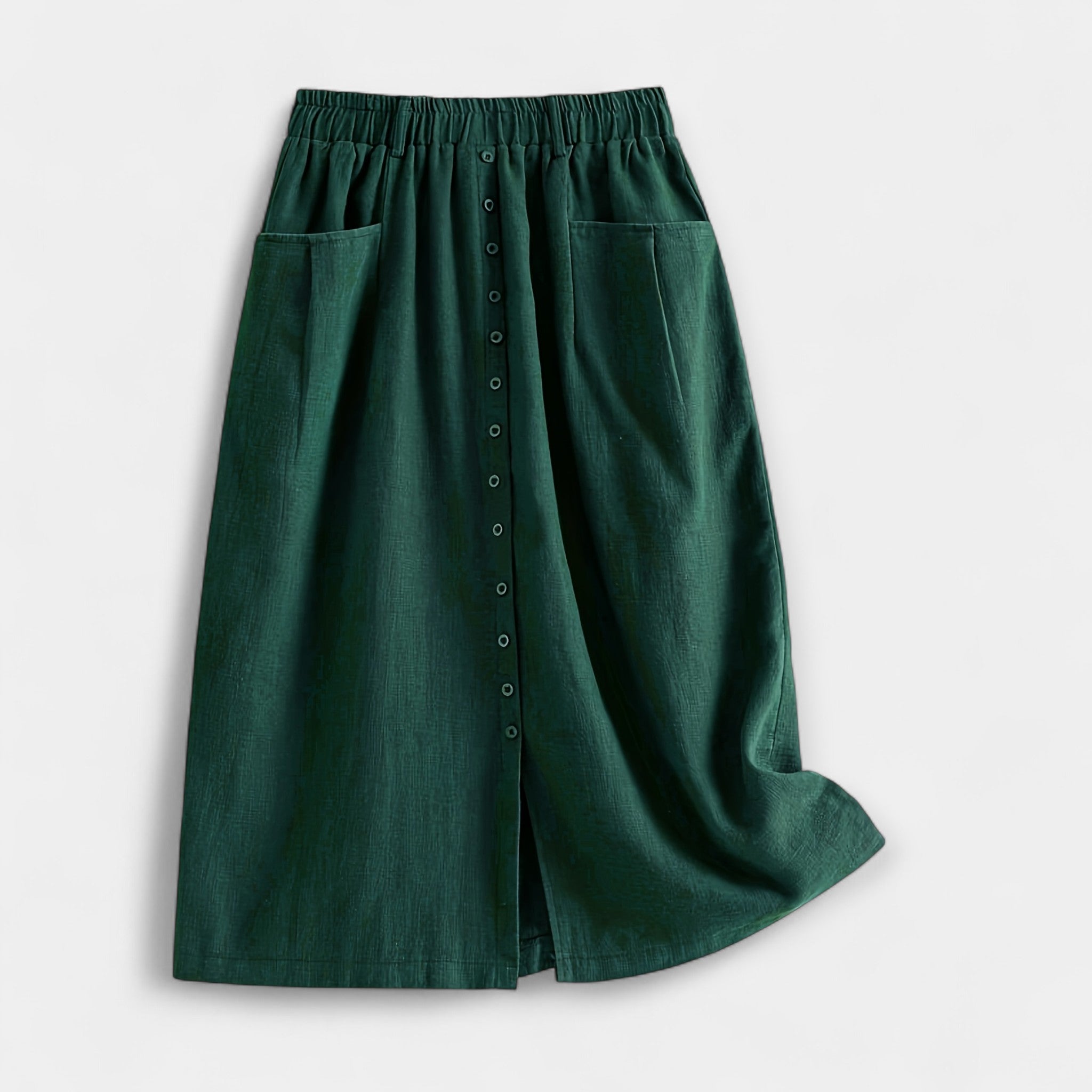 Střední délka sukně s vintage motivem