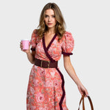 PAMELA™ | Elegantní růžové šaty