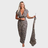 CALISTE | Elegantní leopardí šaty