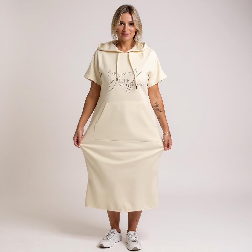 Saskia™ | Ležérní mikinové šaty