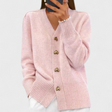 Milada | Elegantní cardigan srdíčkové knoflíky