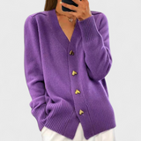 Milada | Elegantní cardigan srdíčkové knoflíky